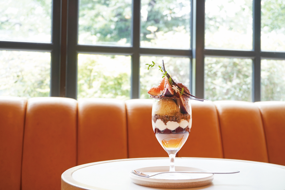 グラスパフェ いちじく&チェリー – green bean to bar CHOCOLATE