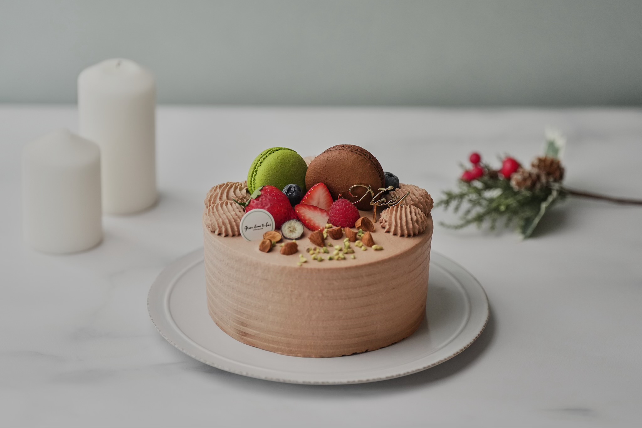 クリスマスホールケーキ – green bean to bar CHOCOLATE