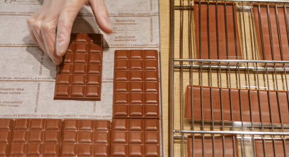 チョコレートバー制作過程